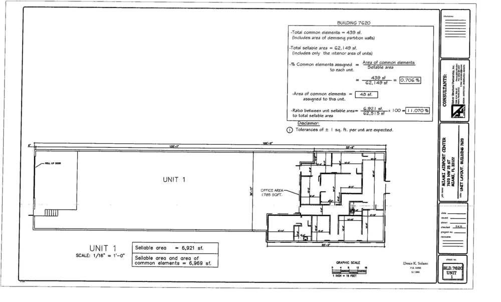 Miami Airport Center - Office / Warehouse for Sale : 7620 NW 25th St Ste 1, Miami, FL 33122